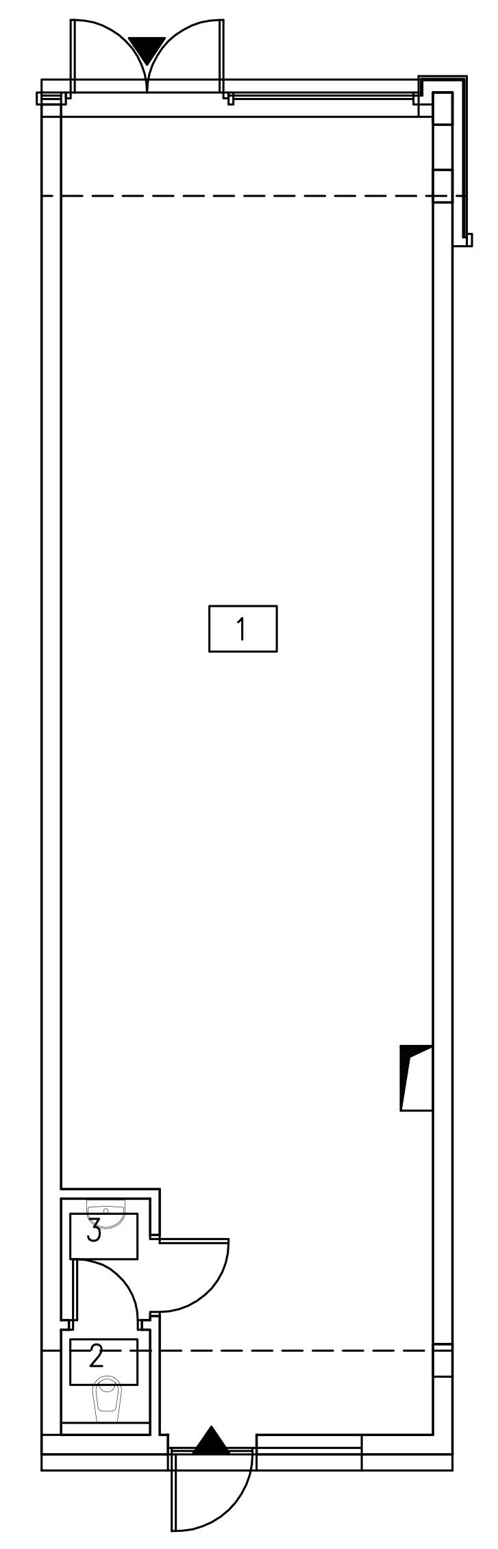 Rzut apartamentu 4-UH8