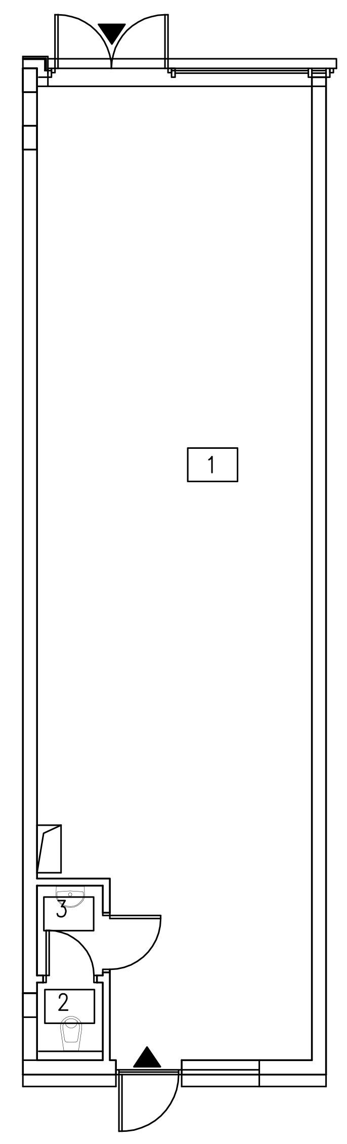 Rzut apartamentu 4-UH6