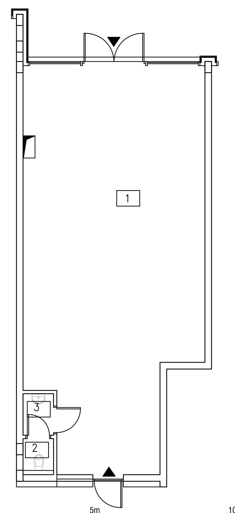 Rzut apartamentu 4-UH1