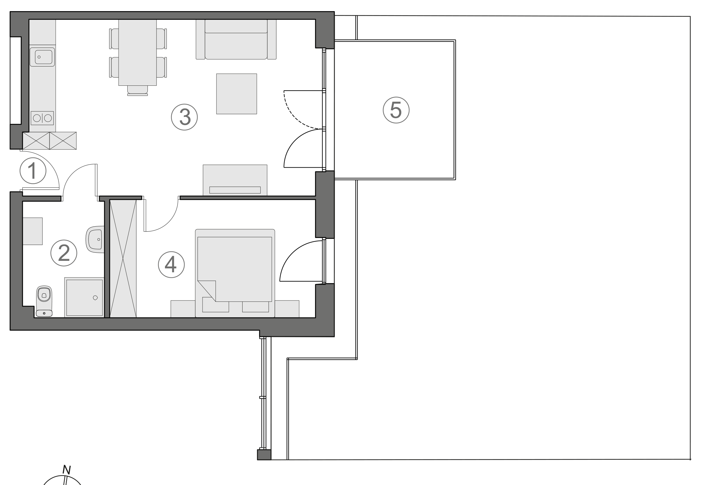 Rzut apartamentu 2-A.0.4